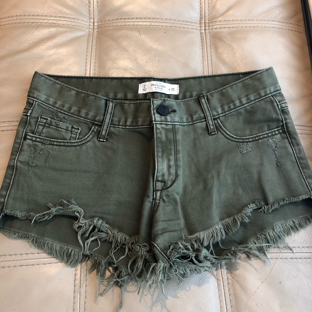 Army Green Abercrombie Shorts -FINAL PRICE